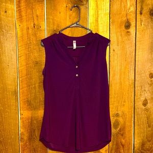 Purple blouse/tank size large